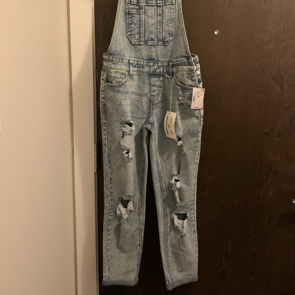 Denim overalls!